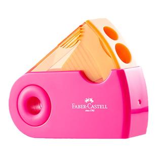 德国辉柏嘉双孔带自锁卷笔刀儿童小学生用笔刨转笔刀削笔器美术绘画铅笔卷笔刀