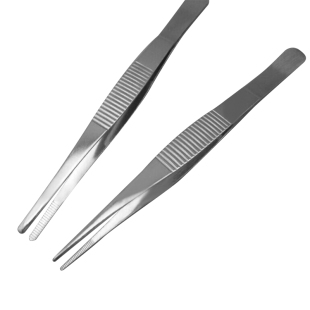 医用镊子尖头不锈钢解剖镊医疗外科手术器械工具黑头尖嘴镊子夹