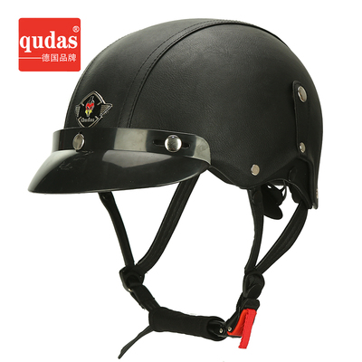 德国qudas摩托车头盔复古