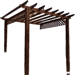 防腐木葡萄架户外庭院凉亭实木架子农村小院子爬藤架长廊阳台花架