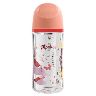 梦呵玻璃奶瓶婴儿新生适配贝亲奶瓶配件替换瓶身单买卖通用240ml