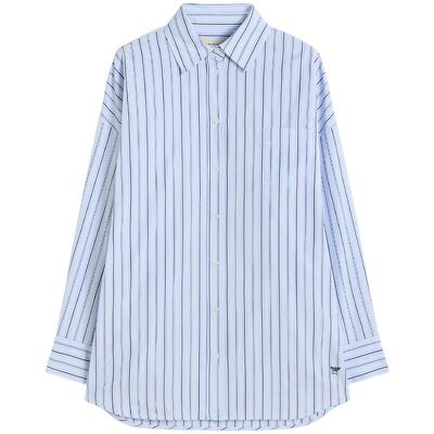 【季末甄选】Weekend MaxMara 26女装条纹棉质衬衫5191026106