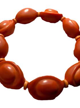 大元宝橄榄核手串核雕