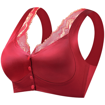 恋漫妮内衣红色美背收副乳防下垂