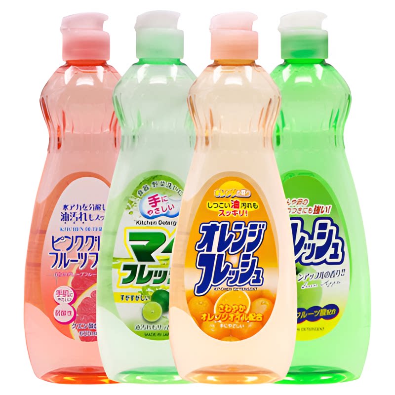 日本原装进口ROCKET洗洁精餐具果蔬油污清洁剂液去油不伤手600ml