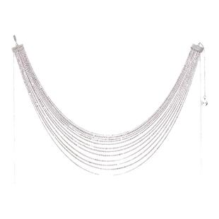 PUPILCASKET不规则叠加流线项链 高级感设计小众原创纯银叠层颈饰