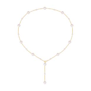 中国黄金珍尚银满天星纯银仿珍珠项链女颈链圣诞节礼物送女友S925