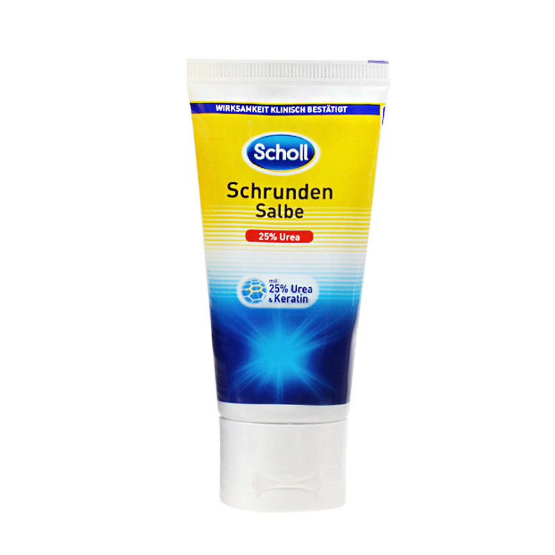 现货德国Scholl爽健足跟修护霜加强版开裂干裂脚裂膏60ml