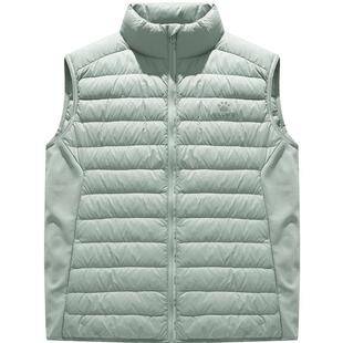 KELME卡尔美跑步羽绒马甲男冬防风立领轻薄户外健身运动坎肩背心