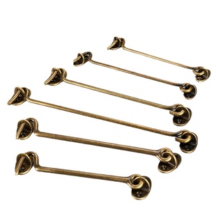 中式仿古插销窗户黄铜窗钩防风钩古铜风勾老式窗户挂钩支撑杆挂钩