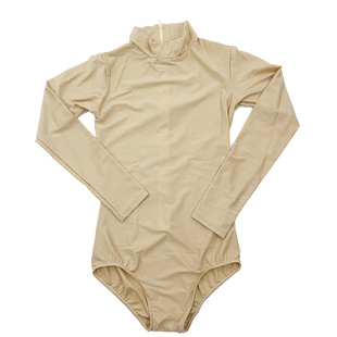 包邮欧美成人练功舞蹈服长袖体操芭蕾角色扮演打底leotard连体衣