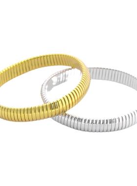 adhora简约气质中性风弹力手镯女小众设计感手链情侣同款生日礼物