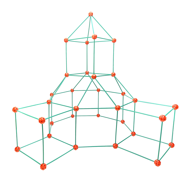 Playstix城堡大师 立体空间拼插搭建diy帐篷户外休息堡垒构建积木