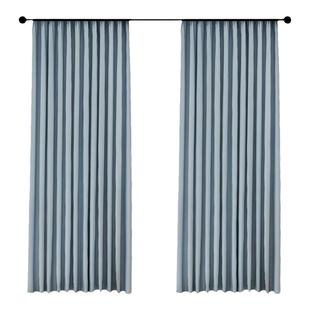 卧室窗帘全遮光2025新款棉麻客厅阳台遮阳挡光隔热窗帘成品挂钩式