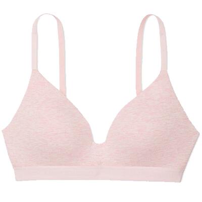 维密棉质薄衬垫3/4罩杯文胸