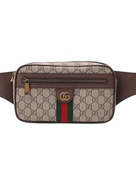 Gucci中性老花胸包腰包时尚运动