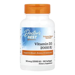 Doctor's Best金达威进口高含量维生素D补钙保护骨骼免疫心脏机体