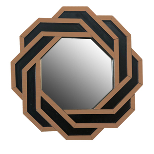 欧式异形镜子家居装饰镜玄关壁炉创意黑茶镜软装墙面壁挂镜可定制