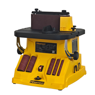 信民hisimen台式砂柱机砂带机工业级打磨机抛光机弧度内圆砂机