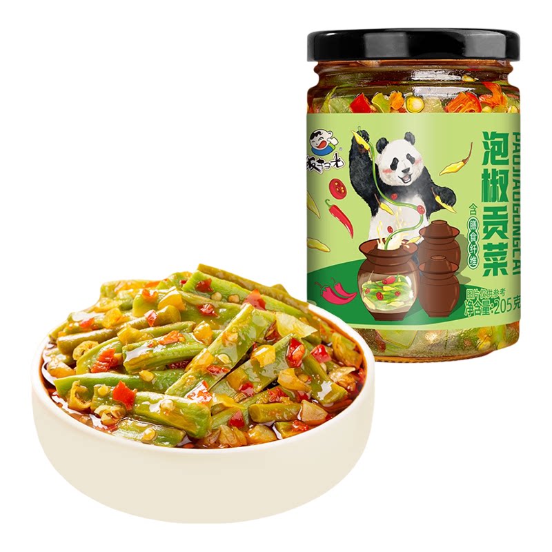 饭扫光泡椒贡菜205g爽脆酱菜