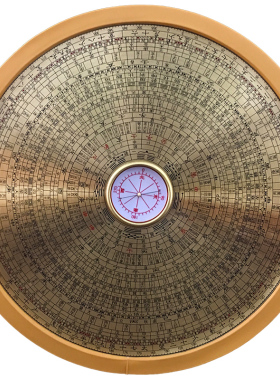 桃木黄铜专业圆形随身携带综合盘