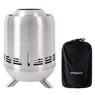 KingCamp二次燃烧炉户外露营不锈钢柴火炉便携式野炊烧烤炉