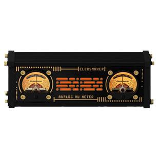 VU电平表拾音器音乐节奏氛围灯RGB桌搭赛博朋克时钟电竞桌面摆件