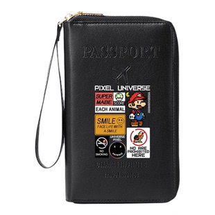 护照包男多功能旅行证件收纳防盗刷大容量拉链高端护照夹钱包一体
