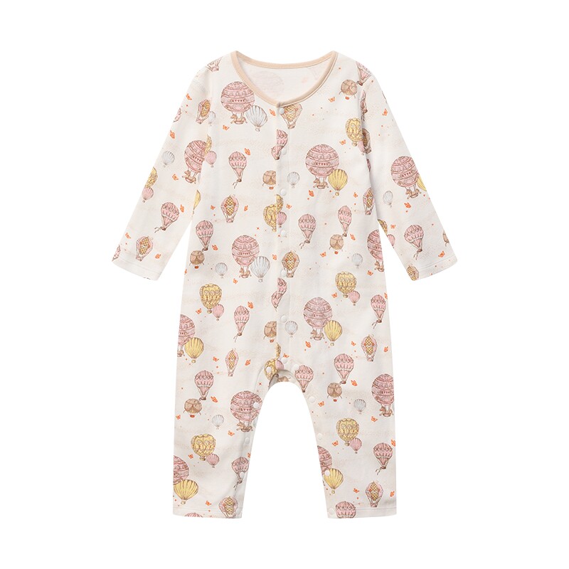 朗姿童装/ETTOI爱多娃婴幼儿内衣连体服可爱印花宝宝哈衣爬服