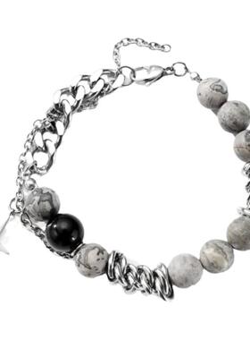 GENANX闪电潮牌新款松石手串情侣款手链情人节礼物小众李宇皓同款