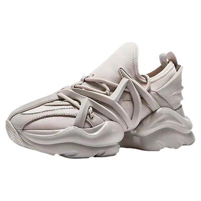 老爹鞋厚底圆头休闲鞋真皮运动鞋