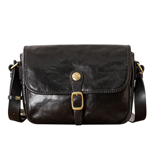 后步原创男士剑桥包复古文艺真皮休闲男包单肩斜挎通勤牛皮邮差包