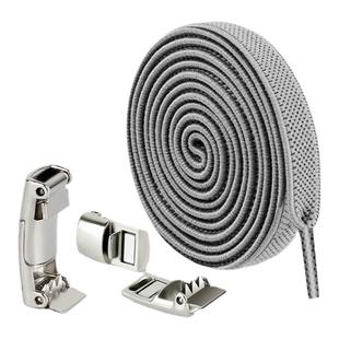 鞋带免系神器懒人弹力松紧免绑男女款白色黑色扁平儿童鞋带绳卡扣