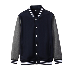 新款初中学生校服套装棒球服秋冬长袖外套小学生深蓝色上衣男女款