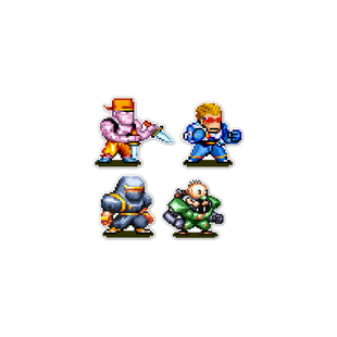 TLP套贴 街机游戏CAPCOM名将队长Captain Commando卡布空像素贴纸