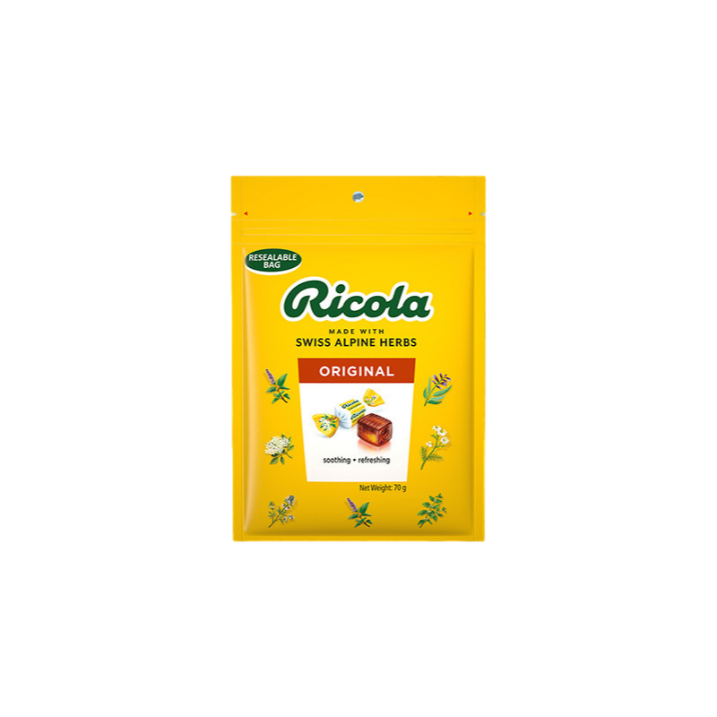 ricola利口乐润喉糖柠檬薄荷含片