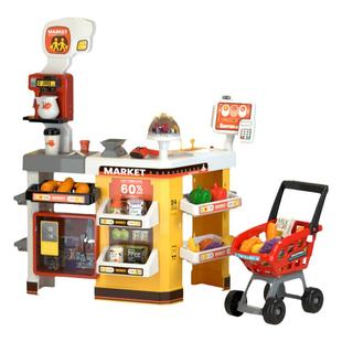 儿童超市收银机台玩具宝宝益智仿真过家家男孩女宝3-6岁生日礼物5