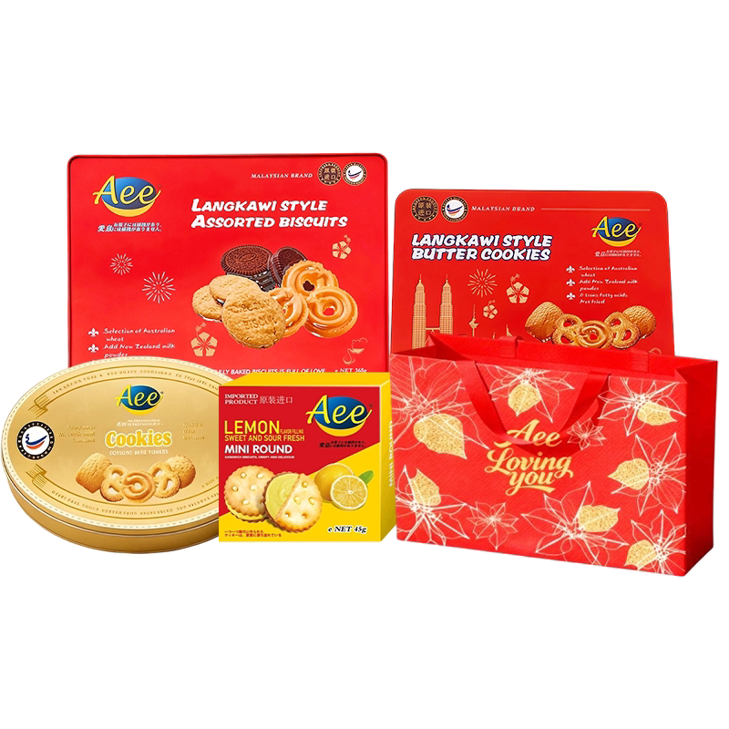 Aee马来西亚原装进口夹心饼干