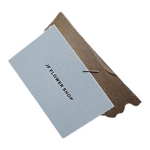 花店LOGO标牌标卡花束卡片定制印刷艺术纸印刷花艺留言卡挂牌订制