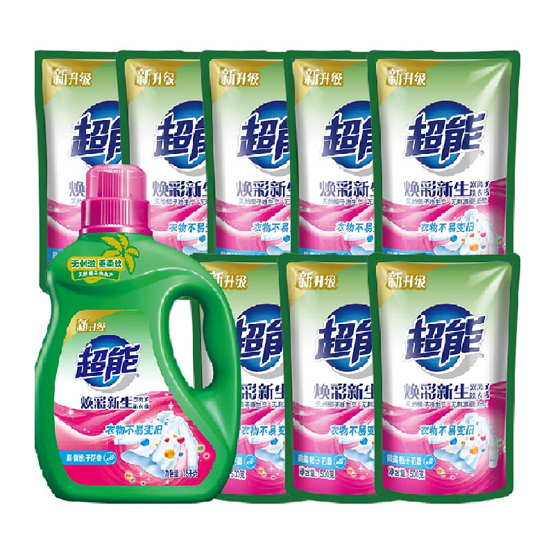 超能双离子护色护衣洗衣液栀子香