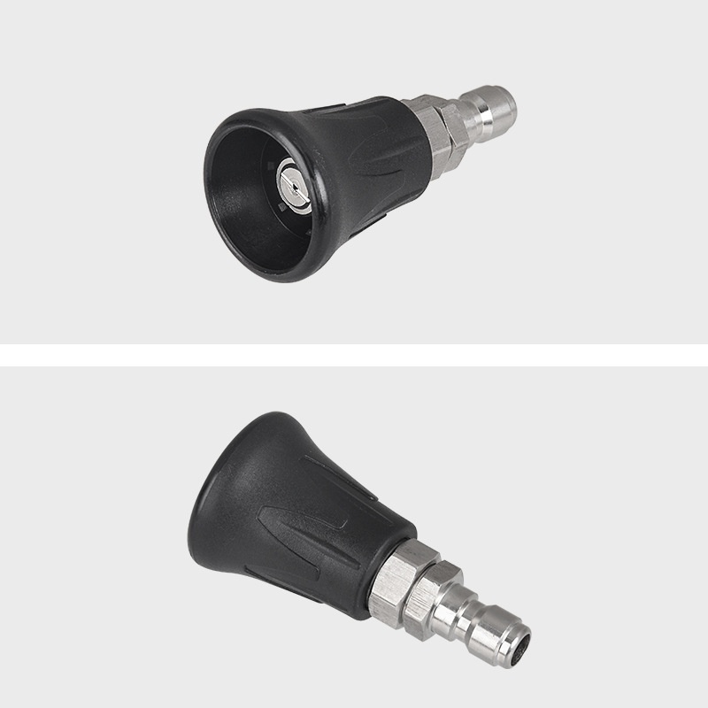 Sinaka高压水枪喷头家用商用清洗机1/4快插不锈钢扇形喷嘴5000psi