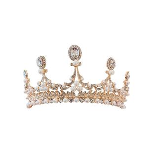 公主皇冠生日发箍女头冠高级感新娘头箍头饰2025网红新款王冠发饰