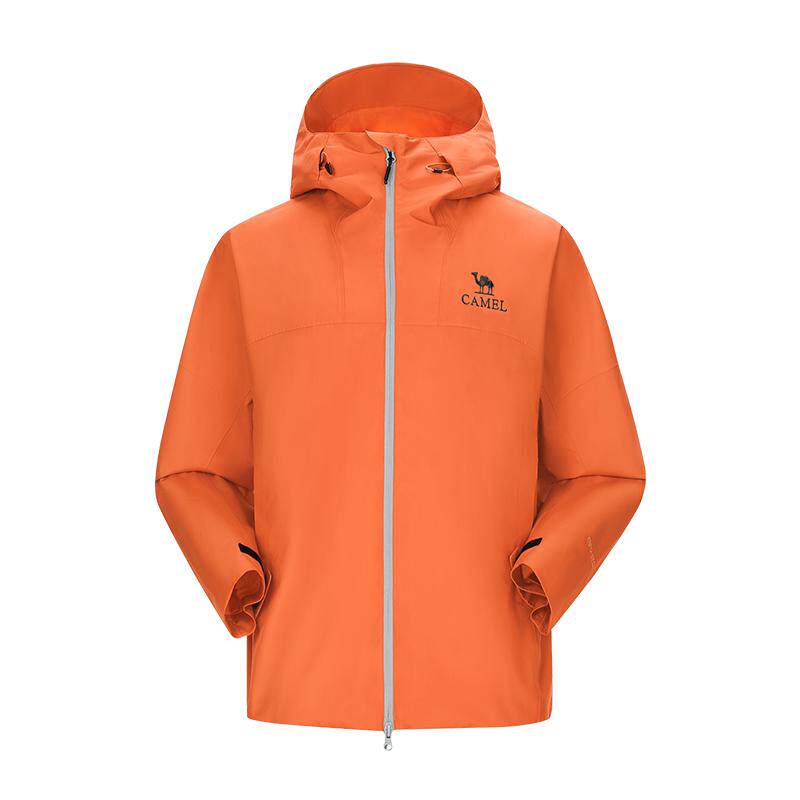 骆驼户外雨神冲锋衣男女防水外套中国山地色徒步硬壳单层登山服装