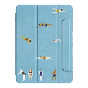 2025新款ipad11代保护壳air7|6保护套Pro11寸可拆分磁吸双面夹适用苹果10平板5防弯摔mini全包轻薄亚克力游泳