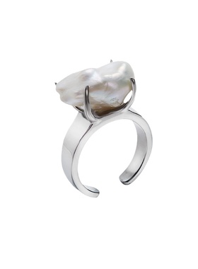 PEARLONA爪镶巴洛克珍珠戒指