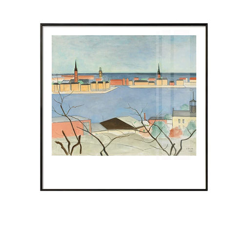 纳尔乔林城市风景装饰画北欧小众艺术餐厅挂画卧室落地摆画客厅画