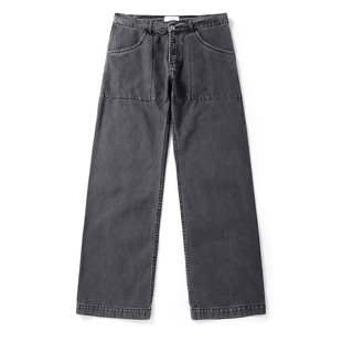 UTIMUS直筒水洗休闲裤工装裤美式复古立体剪裁宽松帆布全棉军裤