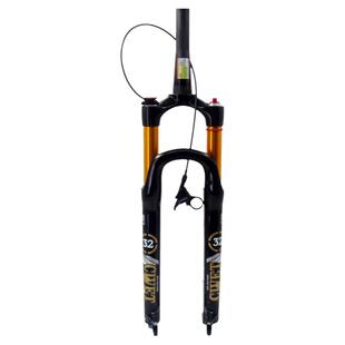 DFS超轻山地车自行车气叉神叉碳钎维前叉椎管线控锁死阻尼金管