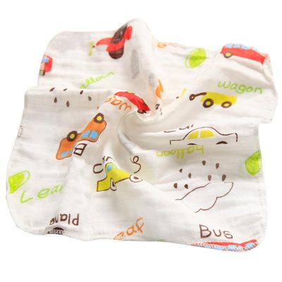 婴儿薄软口水巾2层加密医用纱布