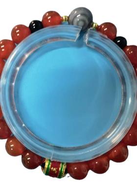 大昭寺玛瑙一眼天珠六字真言手串